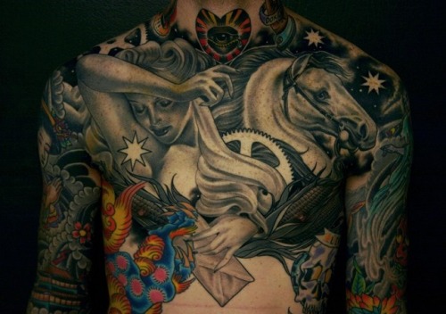 grey tattoo. Black and grey by James
