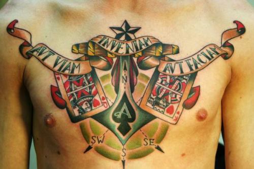 Tagged tattoo chest anchor