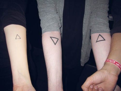 Label Triangle Tattoo