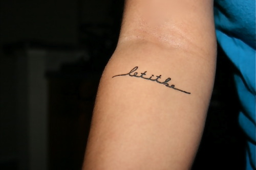 continuous cursive in my handwriting let it be It reminds me to keep my
