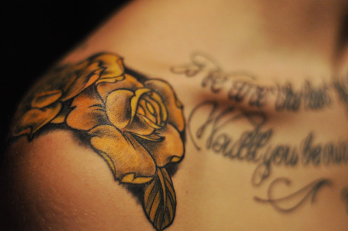 pictures of yellow rose tattoos. Yellow rose by Cooperphoto in