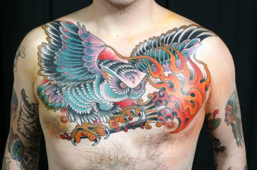 Tags traditional tattoo tattoo chest piece name brand