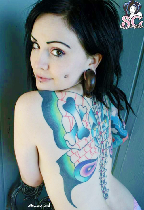 suicide girls tattoo. Slight edit on a Suicide Girl