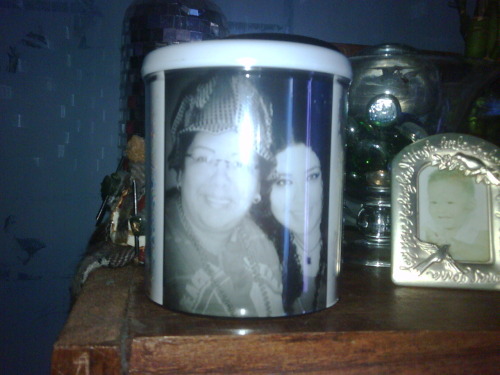 I gave my mom a cup with picture of the two of us (Pt.II)