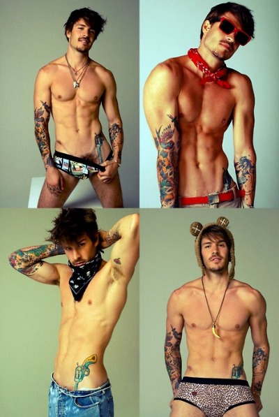 prudeynudey:Cannot deny the appeal here. HOT DAMN. I have to second that hot damn o.o and he has wee lil&#8217; bear ears! :D