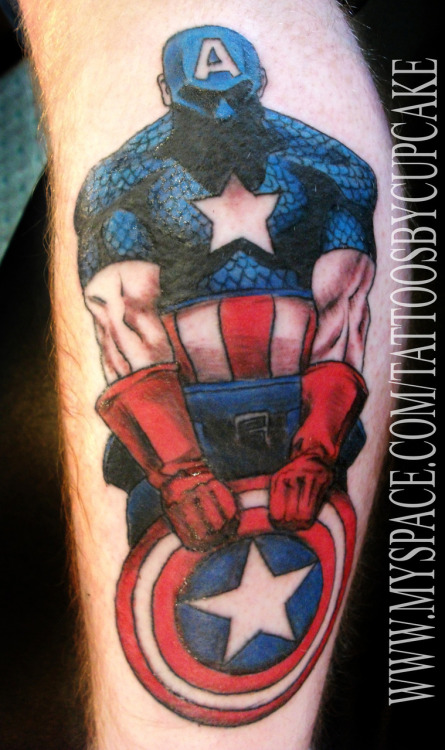 a guy of Captain America!
