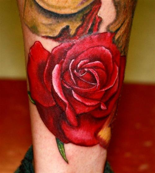 Tagged tattoo leg rose