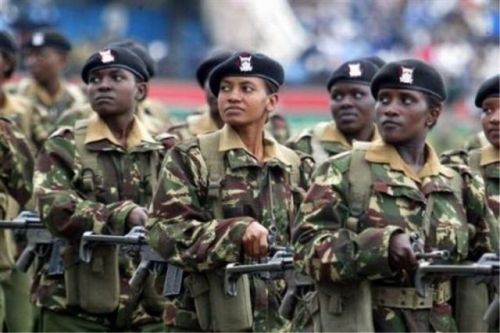 Women in Uniform Kenyan army