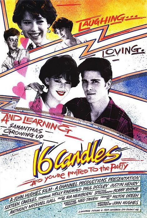 Sixteen Candles, 1984. Starring Molly Ringwald, Michael Schoeffling, 