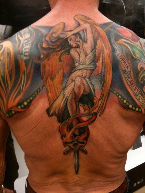 sylvester stallone tattoo. Sylvester Stallone#39;s back