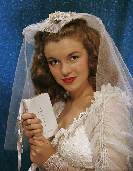 Norma Jeane Dougherty aka Marilyn Monroe as Bride With Prayer Book 