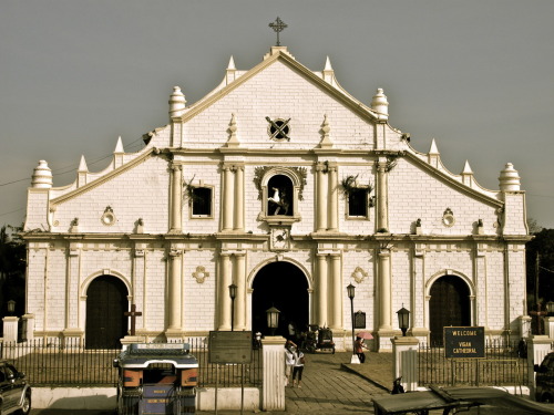 Vigan Cathedral. Vigan, Ilocos Sur.  February 2010