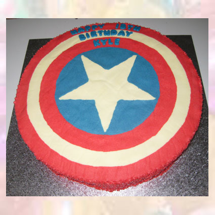 Captain America Birthday Cake on Yeah  Captain America  It   S Cap   S Birthday Eat Some Cake For Him