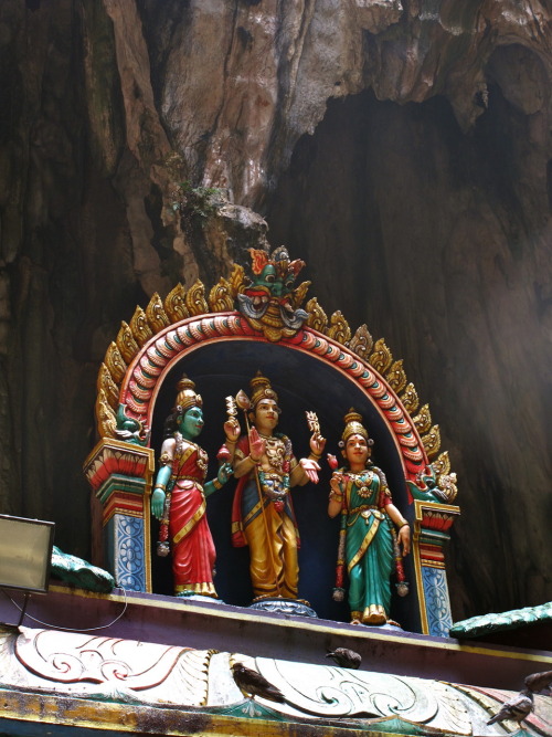 More colorful Hindu statues :) Batu Caves, Gombak District, Malaysia.   April 2010