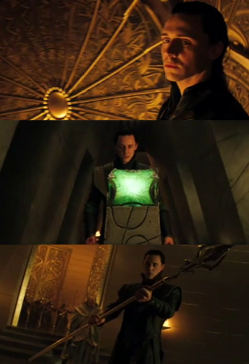 Tom Hiddleston looks phenomenal as Loki Could that be the Cosmic Cube PS