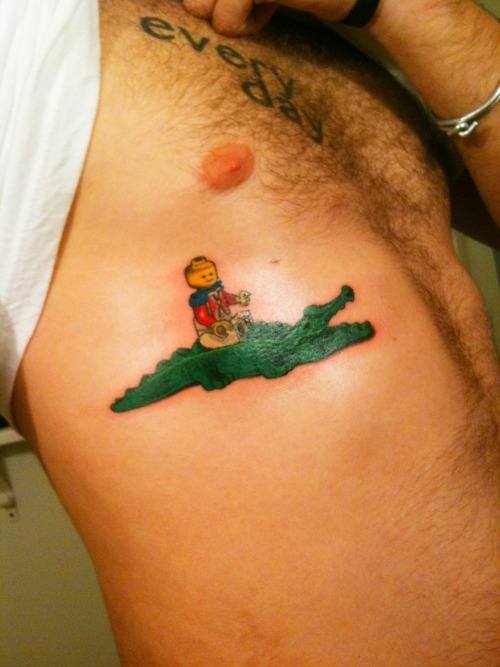 male rib tattoo. When I got the Peter Pan set, complete with Hook and the 