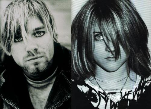 Kurt Cobain and Frances Bean Cobain via derepentecarolina Zoom
