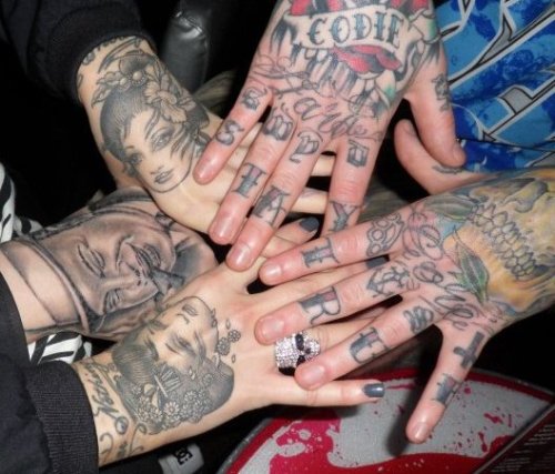 Tagged tattoo fingers hands