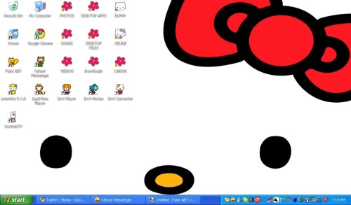 Cute Hello Kitty Icons. Hello Kitty Desktop theme amp;