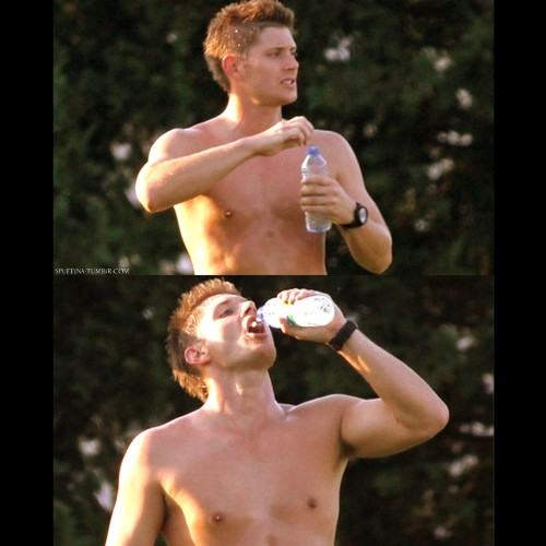Shirtless man Water Jensen Ackles IS THIS REAL LIFE Shirtless man