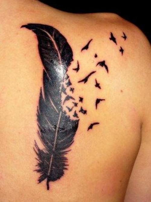 feather tattoo designs. +feather+tattoo+black+and+