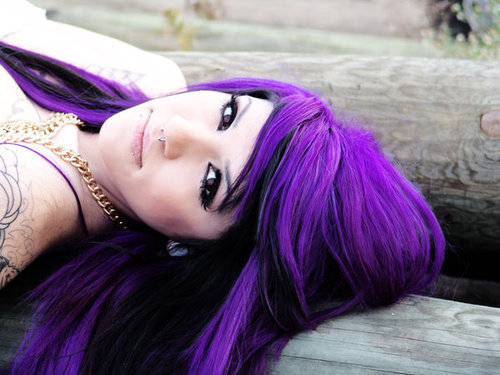 black and purple scene hair. 142 notes · #scene hair #scene