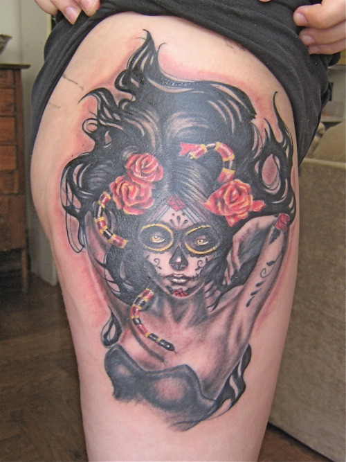 day of dead tattoos for women. I got this tattoo because it