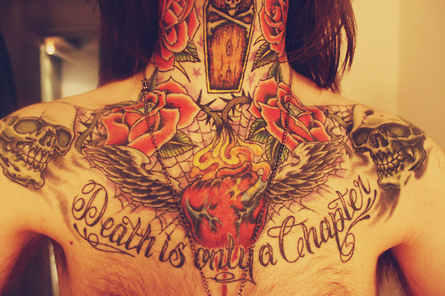 chest piece tattoo. chest chest piece shoulder