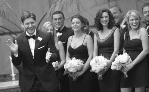 Jensen Ackles wedding Jackles and part of the wedding party
