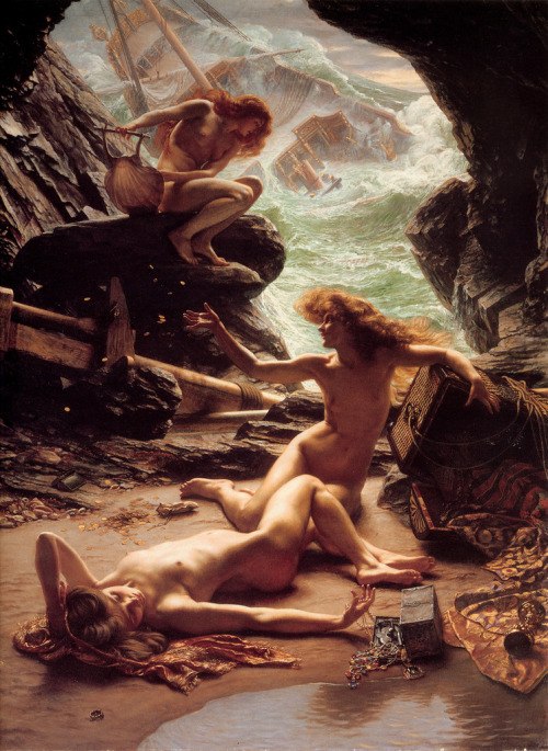 Stunning. adventures-of-the-blackgang:  Edward John POYNTER Cave of the Storm Nymphs 1903 