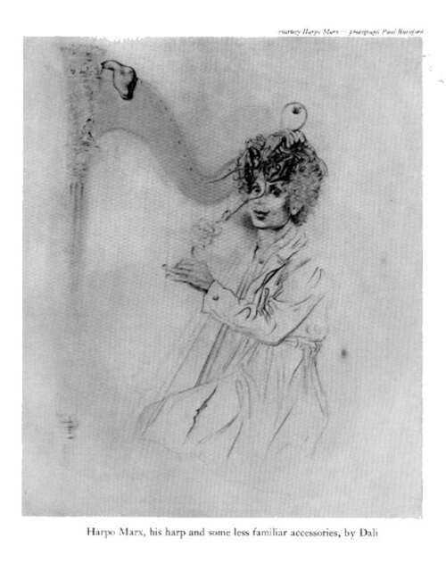 Sketch of Harpo Marx by Salvador Dali I was too curious to see the sketche