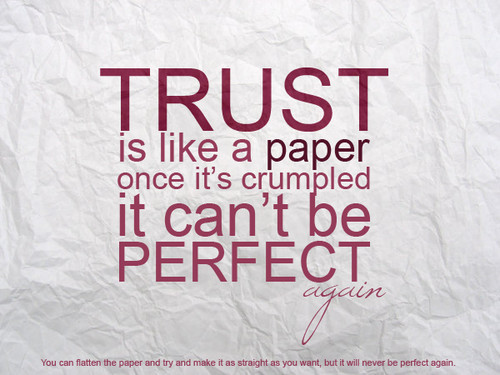 quotes on trust. Paper #trust #paper #quote
