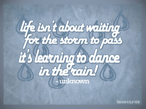 Dançar à chuva...
