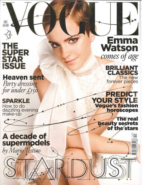 emma watson vogue cover uk. Emma is also on the cover of