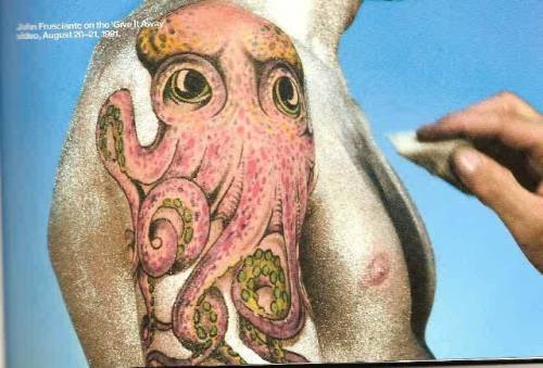 moderaterock John Frusciante octopus tattoo moderaterock