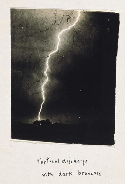 crashinglybeautiful:  William N. Jennings, Vertical discharge with dark branches, 1890 [ Black-branched Lightning] by William N. Jennings. From George Eastman House, more examples of his work here. Courtesy of billyjane.