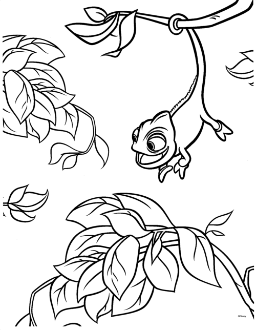 tangled tower colouring pages