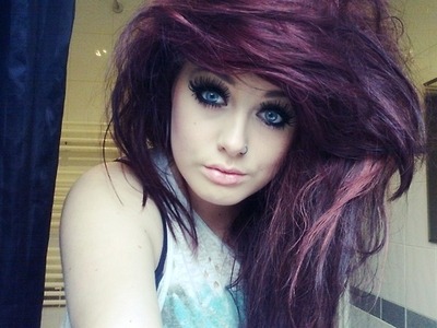 Tagged: girl hair purple