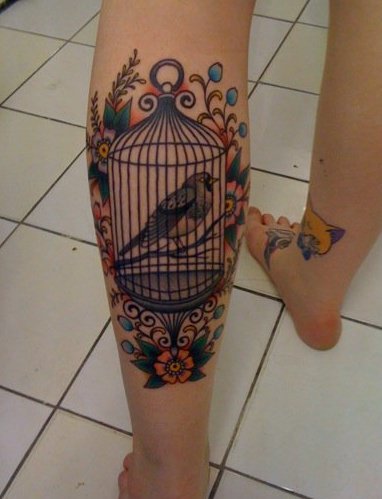rhea bird cage tattoo