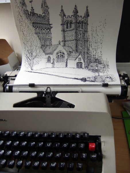 Typewriter art from Keira Rathbone