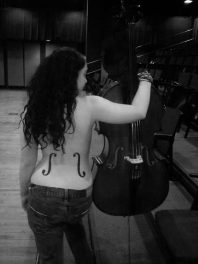 This is my second tattoo. I got it because I am a violin performance major.