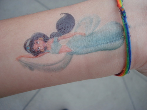 Princess jasmine temporary tattoo. Tags: Princess Jasmine Disney California 