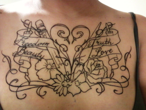 The outline of my Chest Piece I can 8217t wait to get
