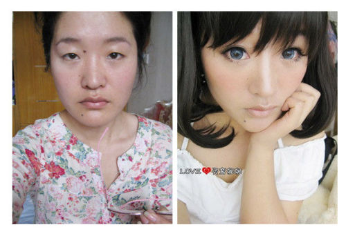 Before And After Makeup Asian. Asian Girls efore and after