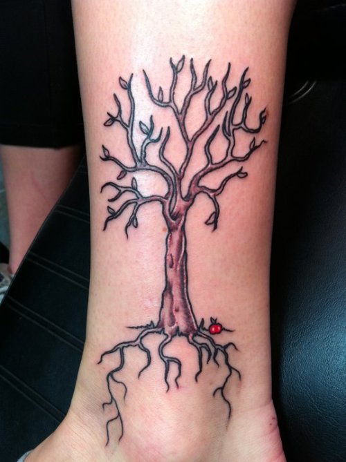 Apple Tree Tattoo by Alexander Lawrence Mountainside Tattoo Bellows Falls