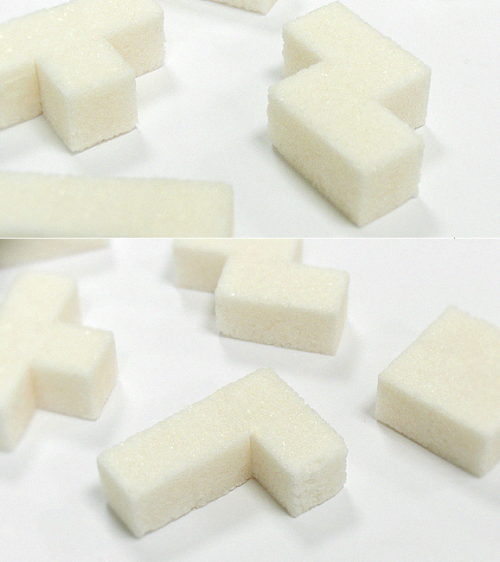 Tetris sugar cubes from Danil Zdorov