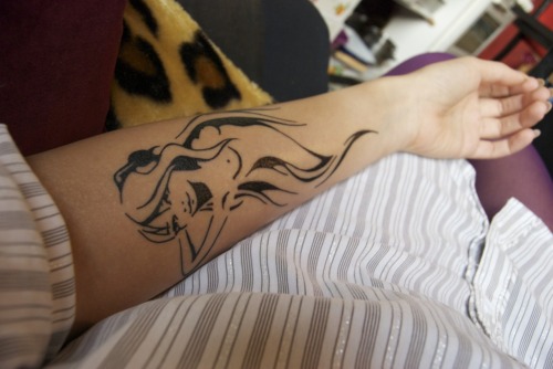 tattooed girl