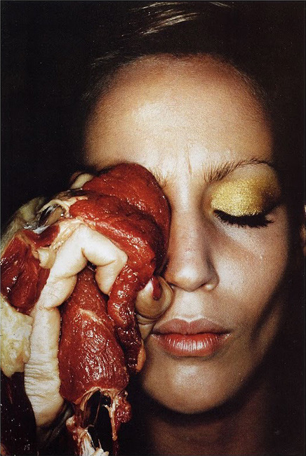 Jerry Hall Helmut Newton A cure for a black eye 