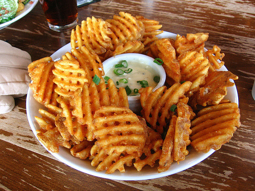 waffle fries. remember these waffle fries in