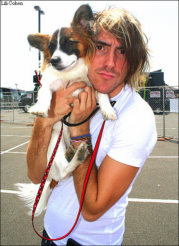 All Time Low's Alex Gaskarth and his dog Sebastian